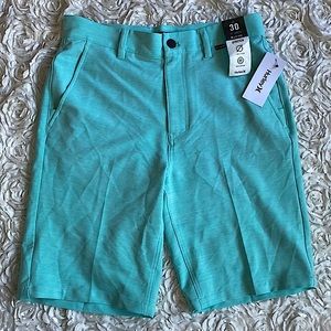 New Hurley aqua blue shorts size 30